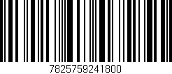 Código de barras (EAN, GTIN, SKU, ISBN): '7825759241800'