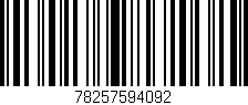 Código de barras (EAN, GTIN, SKU, ISBN): '78257594092'