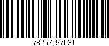 Código de barras (EAN, GTIN, SKU, ISBN): '78257597031'