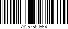 Código de barras (EAN, GTIN, SKU, ISBN): '78257599554'