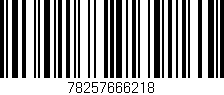 Código de barras (EAN, GTIN, SKU, ISBN): '78257666218'