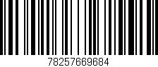Código de barras (EAN, GTIN, SKU, ISBN): '78257669684'