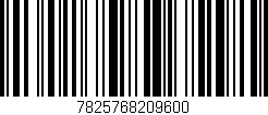 Código de barras (EAN, GTIN, SKU, ISBN): '7825768209600'