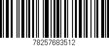 Código de barras (EAN, GTIN, SKU, ISBN): '78257683512'
