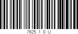 Código de barras (EAN, GTIN, SKU, ISBN): '7825_1_0_U'