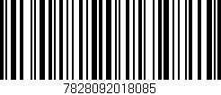 Código de barras (EAN, GTIN, SKU, ISBN): '7828092018085'