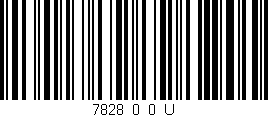 Código de barras (EAN, GTIN, SKU, ISBN): '7828_0_0_U'