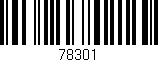 Código de barras (EAN, GTIN, SKU, ISBN): '78301'