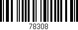 Código de barras (EAN, GTIN, SKU, ISBN): '78308'