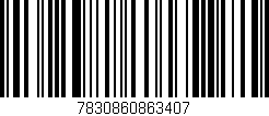 Código de barras (EAN, GTIN, SKU, ISBN): '7830860863407'