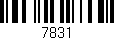 Código de barras (EAN, GTIN, SKU, ISBN): '7831'