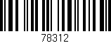 Código de barras (EAN, GTIN, SKU, ISBN): '78312'