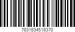 Código de barras (EAN, GTIN, SKU, ISBN): '7831634518370'