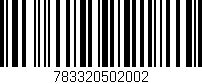 Código de barras (EAN, GTIN, SKU, ISBN): '783320502002'
