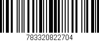 Código de barras (EAN, GTIN, SKU, ISBN): '783320822704'