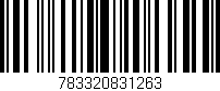 Código de barras (EAN, GTIN, SKU, ISBN): '783320831263'