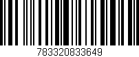 Código de barras (EAN, GTIN, SKU, ISBN): '783320833649'