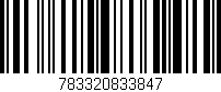 Código de barras (EAN, GTIN, SKU, ISBN): '783320833847'