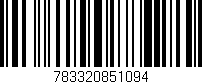 Código de barras (EAN, GTIN, SKU, ISBN): '783320851094'