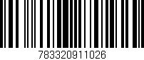 Código de barras (EAN, GTIN, SKU, ISBN): '783320911026'