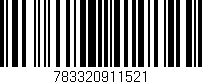Código de barras (EAN, GTIN, SKU, ISBN): '783320911521'