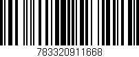 Código de barras (EAN, GTIN, SKU, ISBN): '783320911668'