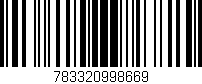 Código de barras (EAN, GTIN, SKU, ISBN): '783320998669'