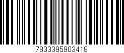 Código de barras (EAN, GTIN, SKU, ISBN): '7833395903419'