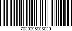 Código de barras (EAN, GTIN, SKU, ISBN): '7833395906038'