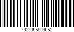 Código de barras (EAN, GTIN, SKU, ISBN): '7833395906052'