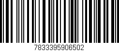 Código de barras (EAN, GTIN, SKU, ISBN): '7833395906502'