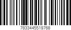 Código de barras (EAN, GTIN, SKU, ISBN): '7833445519768'