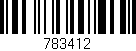Código de barras (EAN, GTIN, SKU, ISBN): '783412'