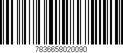 Código de barras (EAN, GTIN, SKU, ISBN): '7836658020090'