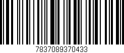 Código de barras (EAN, GTIN, SKU, ISBN): '7837089370433'