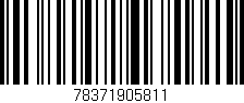 Código de barras (EAN, GTIN, SKU, ISBN): '78371905811'