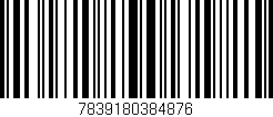 Código de barras (EAN, GTIN, SKU, ISBN): '7839180384876'