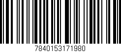 Código de barras (EAN, GTIN, SKU, ISBN): '7840153171980'