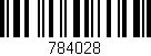 Código de barras (EAN, GTIN, SKU, ISBN): '784028'