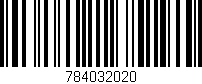 Código de barras (EAN, GTIN, SKU, ISBN): '784032020'