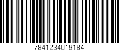 Código de barras (EAN, GTIN, SKU, ISBN): '7841234019184'