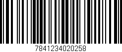 Código de barras (EAN, GTIN, SKU, ISBN): '7841234020258'