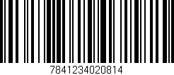 Código de barras (EAN, GTIN, SKU, ISBN): '7841234020814'