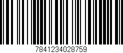 Código de barras (EAN, GTIN, SKU, ISBN): '7841234028759'