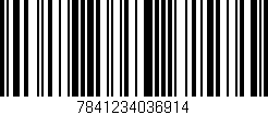Código de barras (EAN, GTIN, SKU, ISBN): '7841234036914'