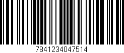 Código de barras (EAN, GTIN, SKU, ISBN): '7841234047514'