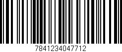 Código de barras (EAN, GTIN, SKU, ISBN): '7841234047712'