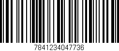 Código de barras (EAN, GTIN, SKU, ISBN): '7841234047736'