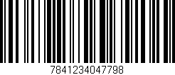 Código de barras (EAN, GTIN, SKU, ISBN): '7841234047798'