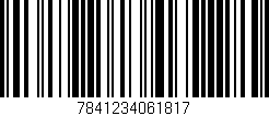 Código de barras (EAN, GTIN, SKU, ISBN): '7841234061817'